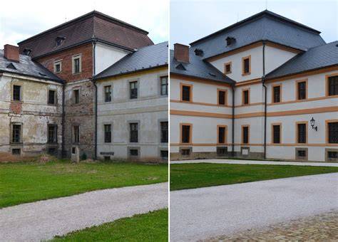 pohled na západní průčelí a fasádu