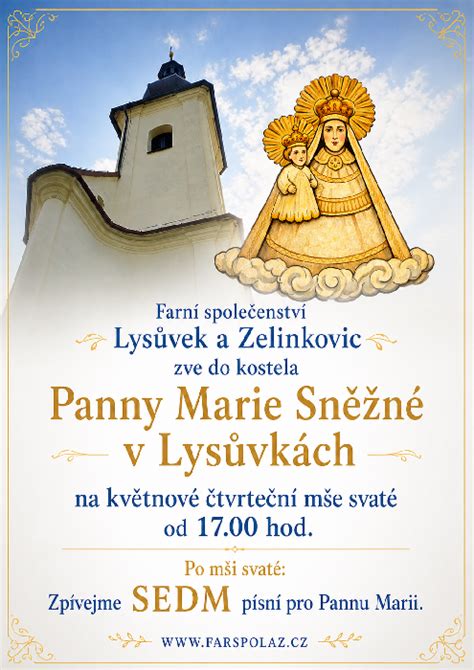 šaty pro Pannu Marii a věžní expozice