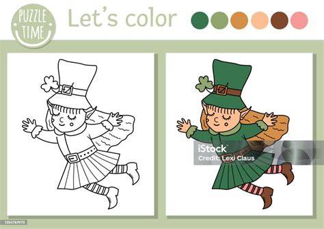 kostým leprechaun ilustrace