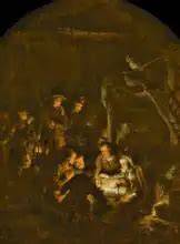 Rembrandt Klanění pastýřů detail světla