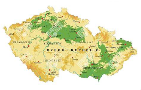 Geografická mapa chrámového prostoru a pastorační cesty