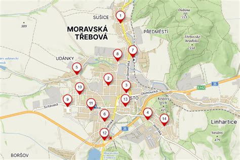 mapa moravské biskupské provincie