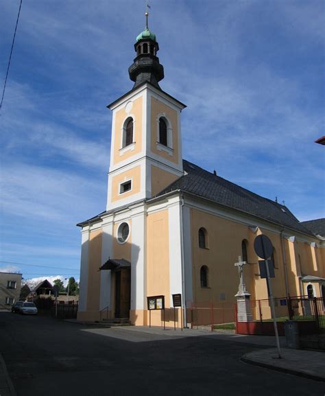 Kostel svaté Kateřiny Opava Kateřinky exteriér