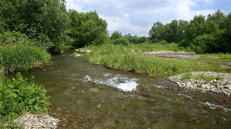 Morávka v okolí Skalice, skalická část toku