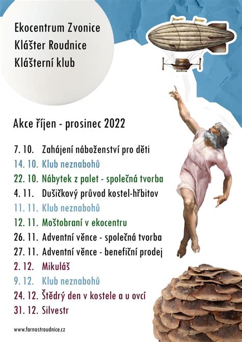 infografika farnost Černý Most plán akcí
