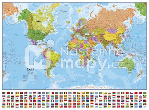 Mapa navštívených míst s vlajkami zemí