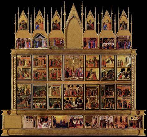 Maestà front and back dual-sided altarpiece