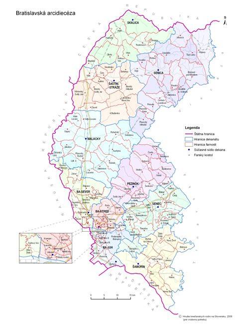 Mapa farnosti a spojení s komunitou