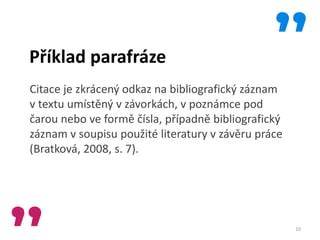 Parafráze a čitelnost ve Slovu na cestu