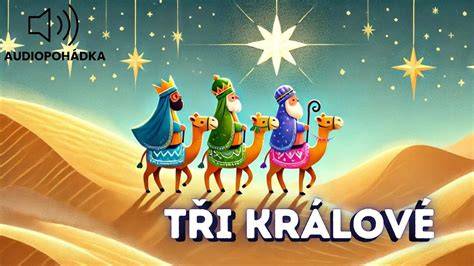 koláč s figurkou tří králové dárky