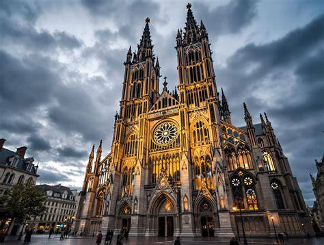 gotická architektura Olomouce - průčelí a věže