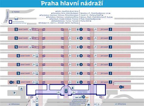 vizuální mapa pražských nádraží a klíčových lokací