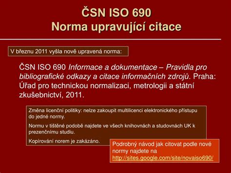 grafika ISO 690 citace tabulka pravidel