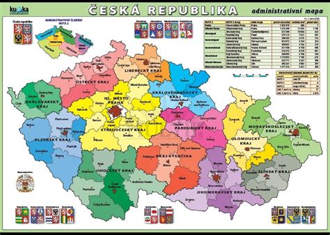 mapa Česká republika - rozdělení podle vyznání