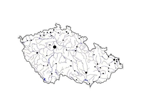 mapa rodových sídel Harrachů v Čechách a Rakousku