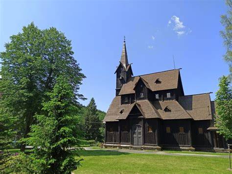 kostel na Bílé - dřevěná architektura