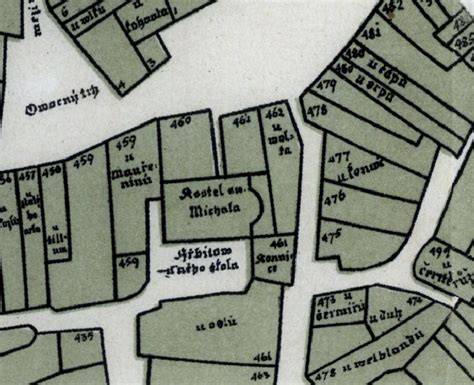 Mapa lokality Libenice s areálem kostela a hřbitova