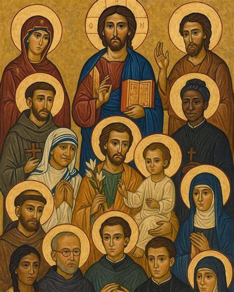 Iconography of saints lifelike sculpture and reliefs