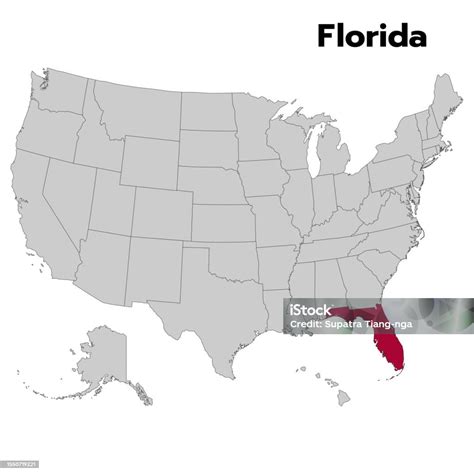 Mapa Floridy a Bostonských čtvrtí