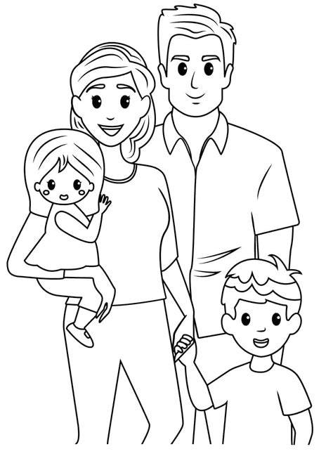 kresba rodiny a domova pro ilustraci tématu rodiny