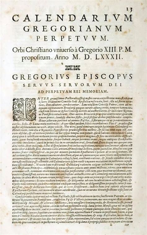 gregoriánský kalendář a jeho prameny