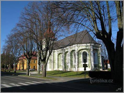 kostel a hřbitov Seč (vizualizace historického majetku)