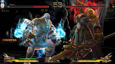 2D fighting game roster with gods