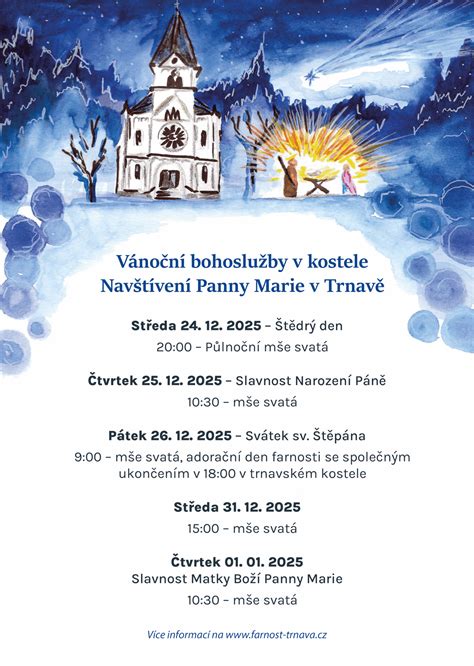 Vánoční bohoslužby v regionu mapové rozložení