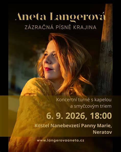 vizuální znázornění hudební kariéry Anety Langerové