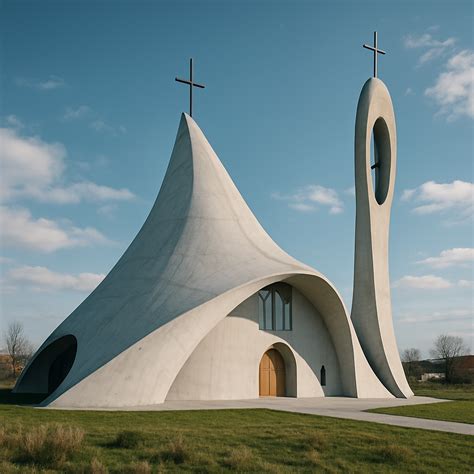 moderní sakrální architektura kostela