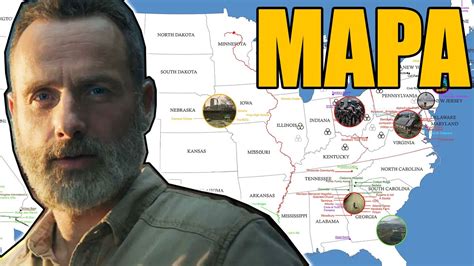 vizuální mapa postav The Walking Dead