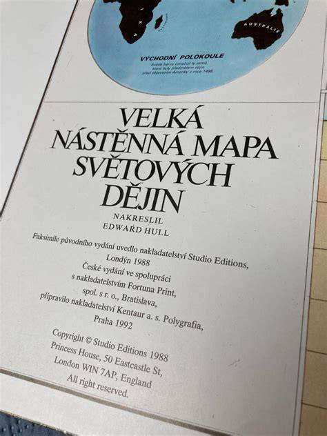 Ilustrační mapa událostí světových dějin pro čtenáře