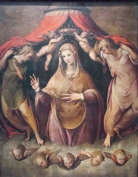 Korunovace Panny Marie se čtyřmi svatými - Botticelli obraz