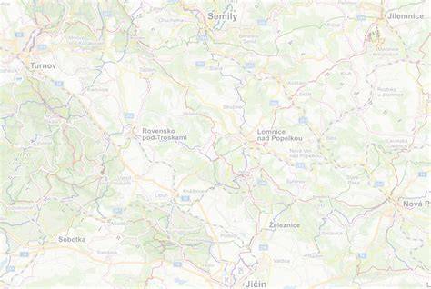 Mapa lokality Svatá a okolí (rozsah ploch a infrastruktuře)
