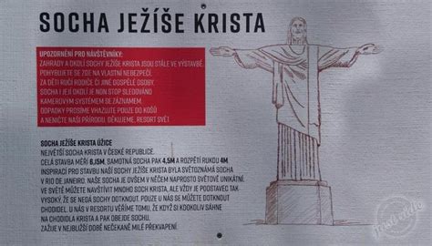socha Krista Úžice Resort Svět detail