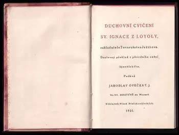 Ignáce z Loyoly duchovní cvičení vizuál