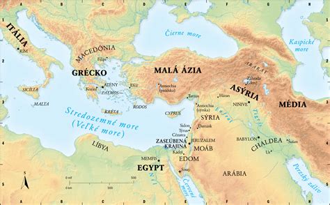 mapa biblické krajiny a Jeruzalémské památky