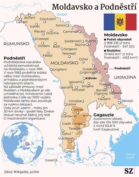 mapa klášterů Moldavsko a Moldavská cesta