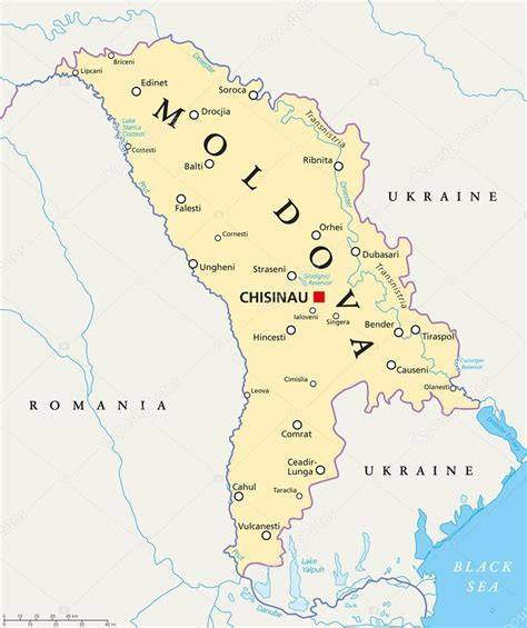 vizuální mapa klášterů Moldavsko