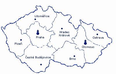 mapa identifikace farnosti v regionu
