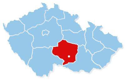 mapa regionu Třebíč a okolí