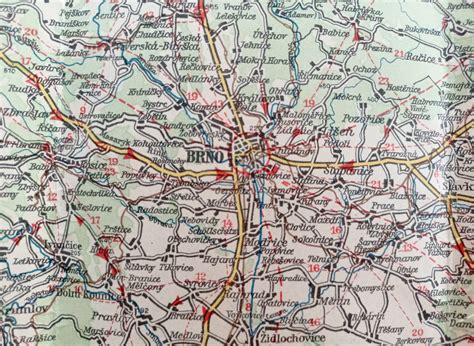Mapa farností Brno a okolí