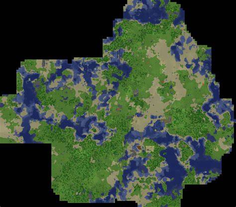 Mapa světa Minecraft Overworld a End