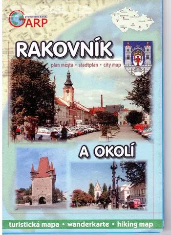 mapa Rakovníka a okolí