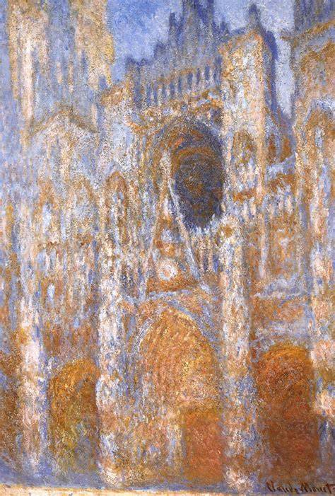 katedrala Rouen ranní světlo inspirace Monet
