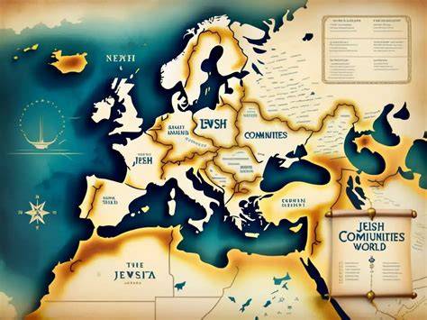 Mapa babylonskeho exilu a Danielova diaspora