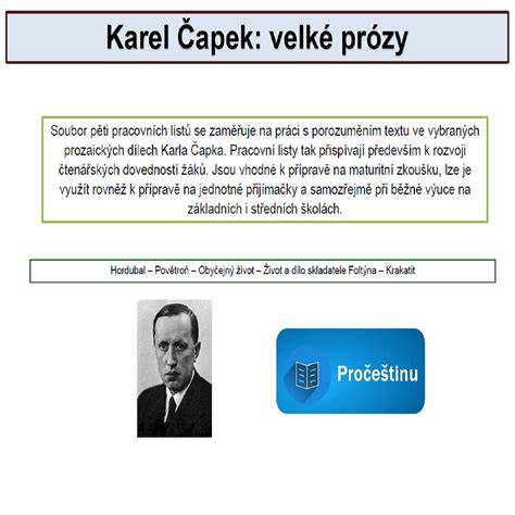 Čapek inspiruje obyčejnost k velké etice
