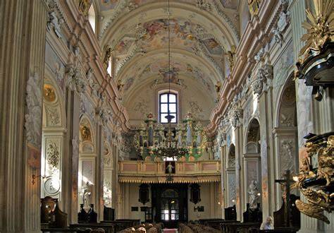 barokní kostel svaté Anny Týnec panorama