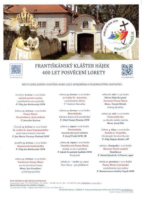 katalog bohoslužeb a poutních mší