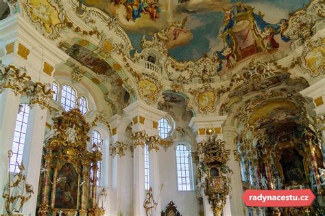 poutní kostel Wieskirche architektura rokoková